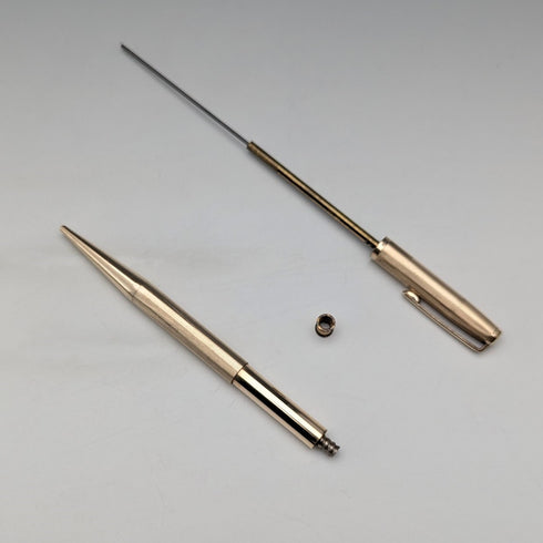 British Vintage Yard O' Red Rolled Gold Propelled Pencil in Case